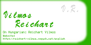 vilmos reichart business card